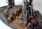 W40K, Warhammer 40k, Imperial Knight, painted, Miniature, Weathering, Basegestaltung, Trenches