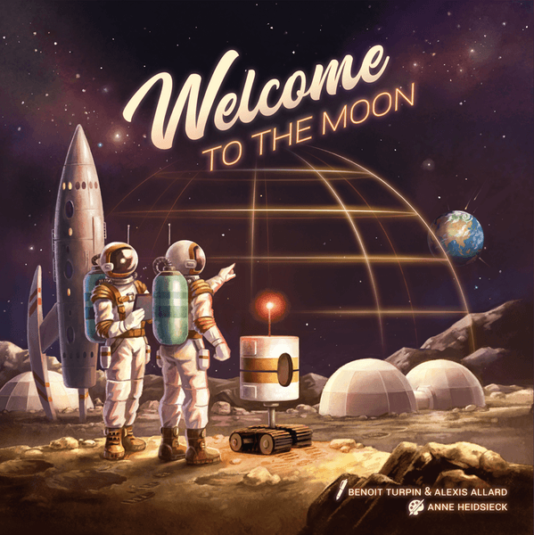 Welcome to the Moon, Flip&Write, Spiel, Coverdesign