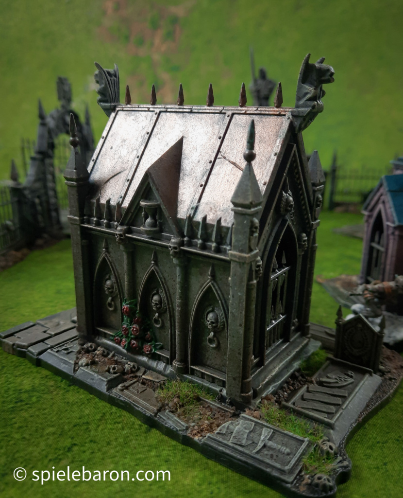 Sigmarite Mausoleum, Friedhof, Games Workshop, Warhammer, Age of Sigmar, Tabletop Gelände, bemalt