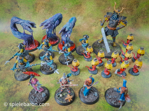 Shadows of Brimstone, Temple of Shadows, all Miniatures, painted