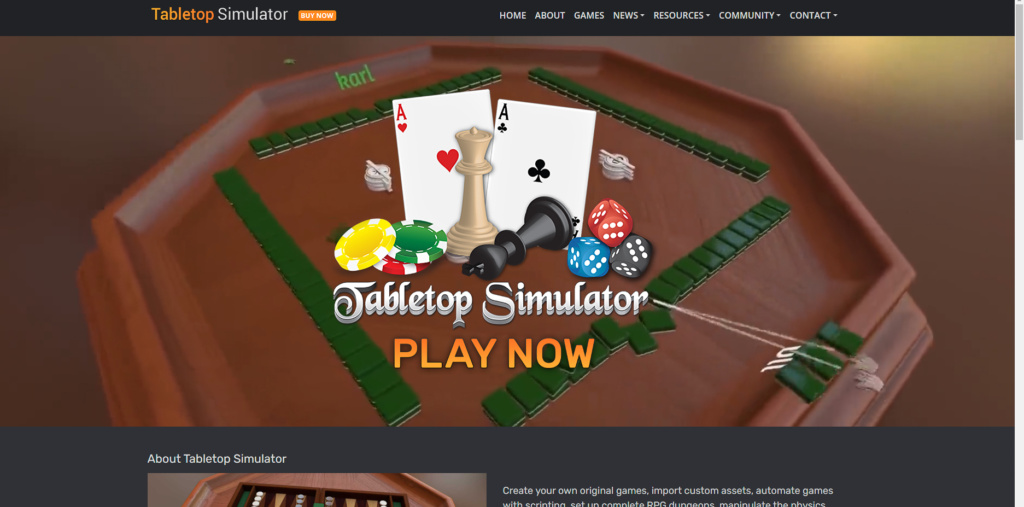 Tabletop Simulator, Screenshot
