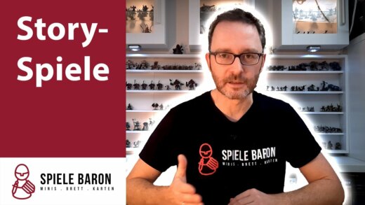 Thumbnail für den Youtube-Kanal des Spiele Baron: Ich präsentiere Story Spiele