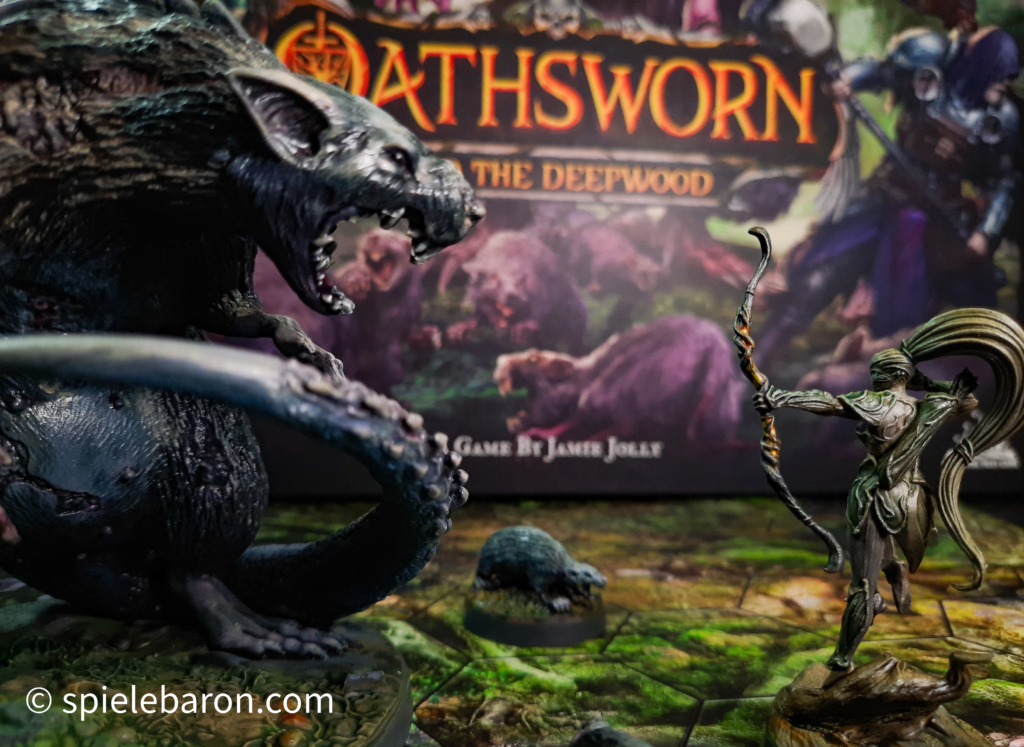 Oathsworn: Ranger and Brood Rat - painted Miniatures