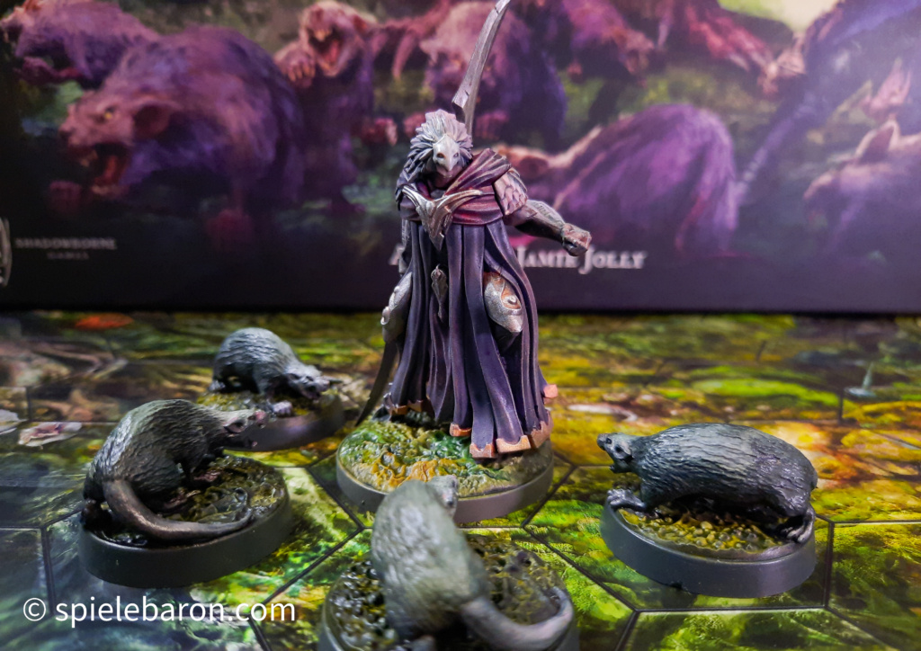 Oathsworn: Avi Harbinger and Brood Rats, painted Miniatures