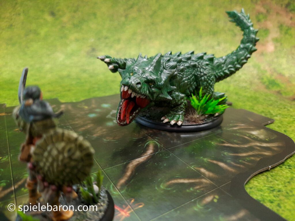 Foto Miniature Showcase: Jargono Native faces off against a Croxin Beast, Large Enemiy